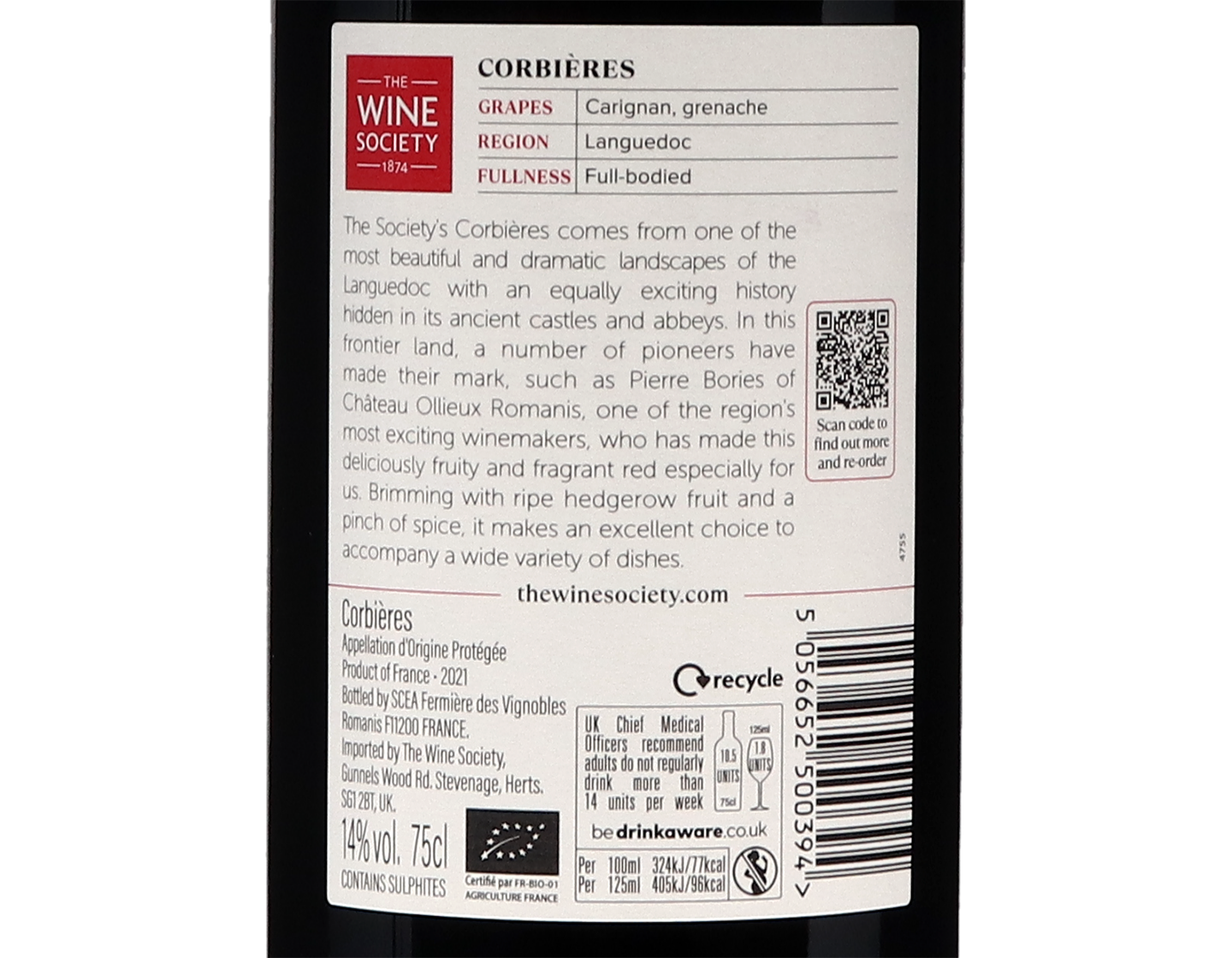 The Society's Corbieres 2021