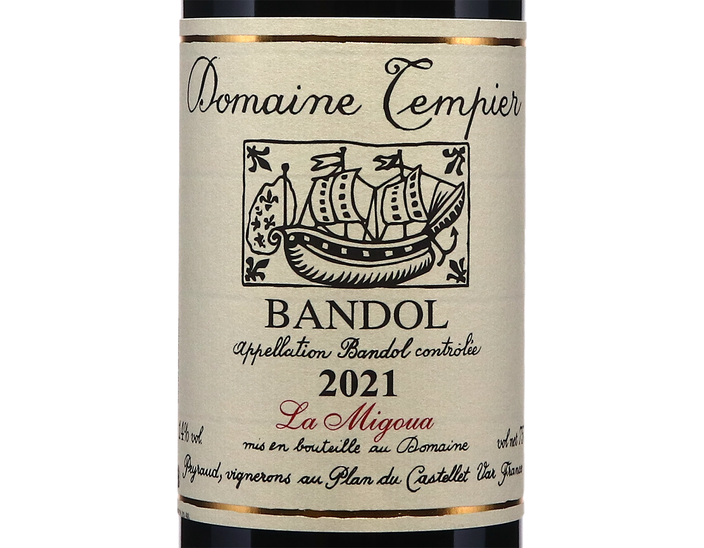 Bandol la Migoua Domaine Tempier 2021