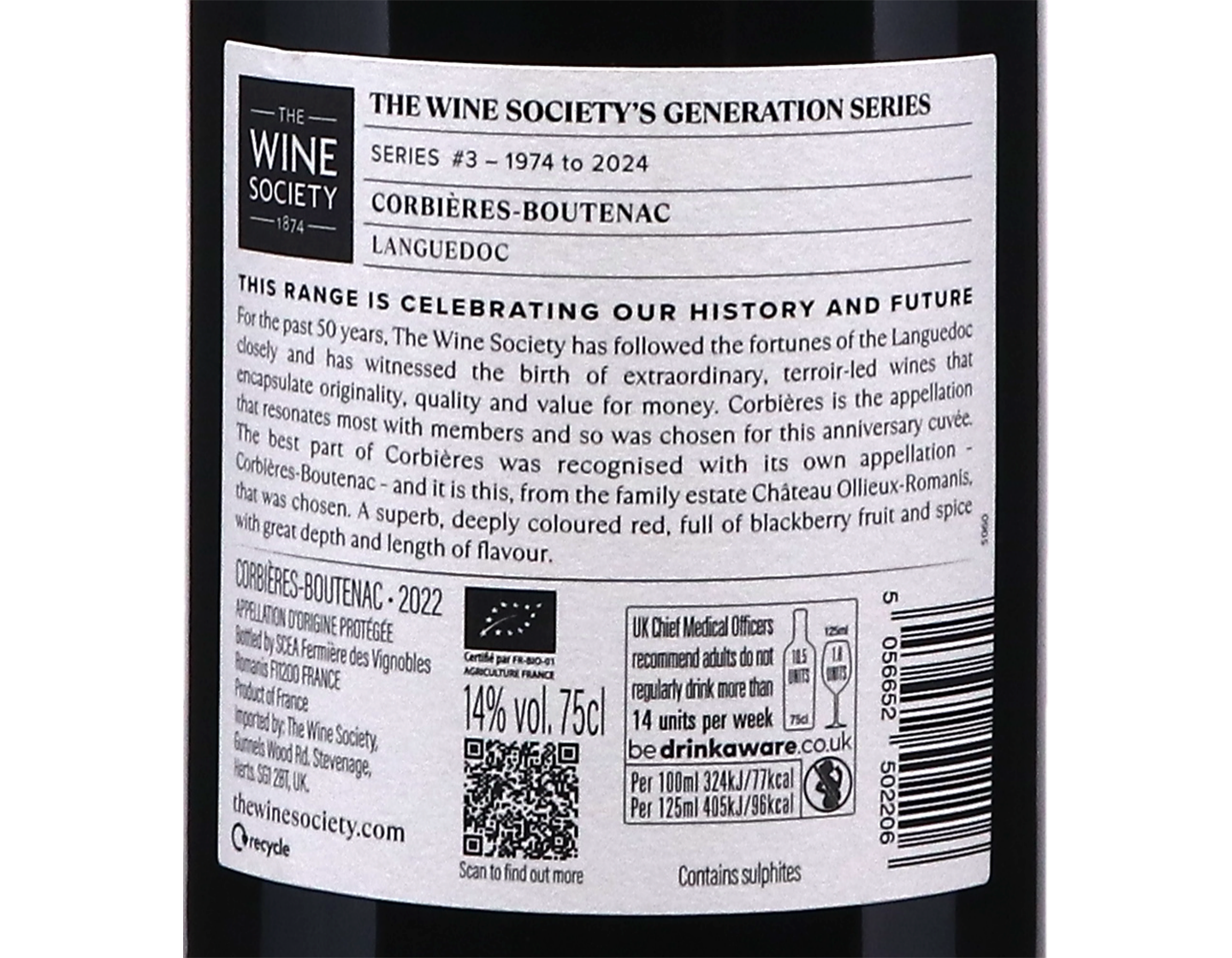 The Wine Society's Generation Series Corbieres Boutenac 2022