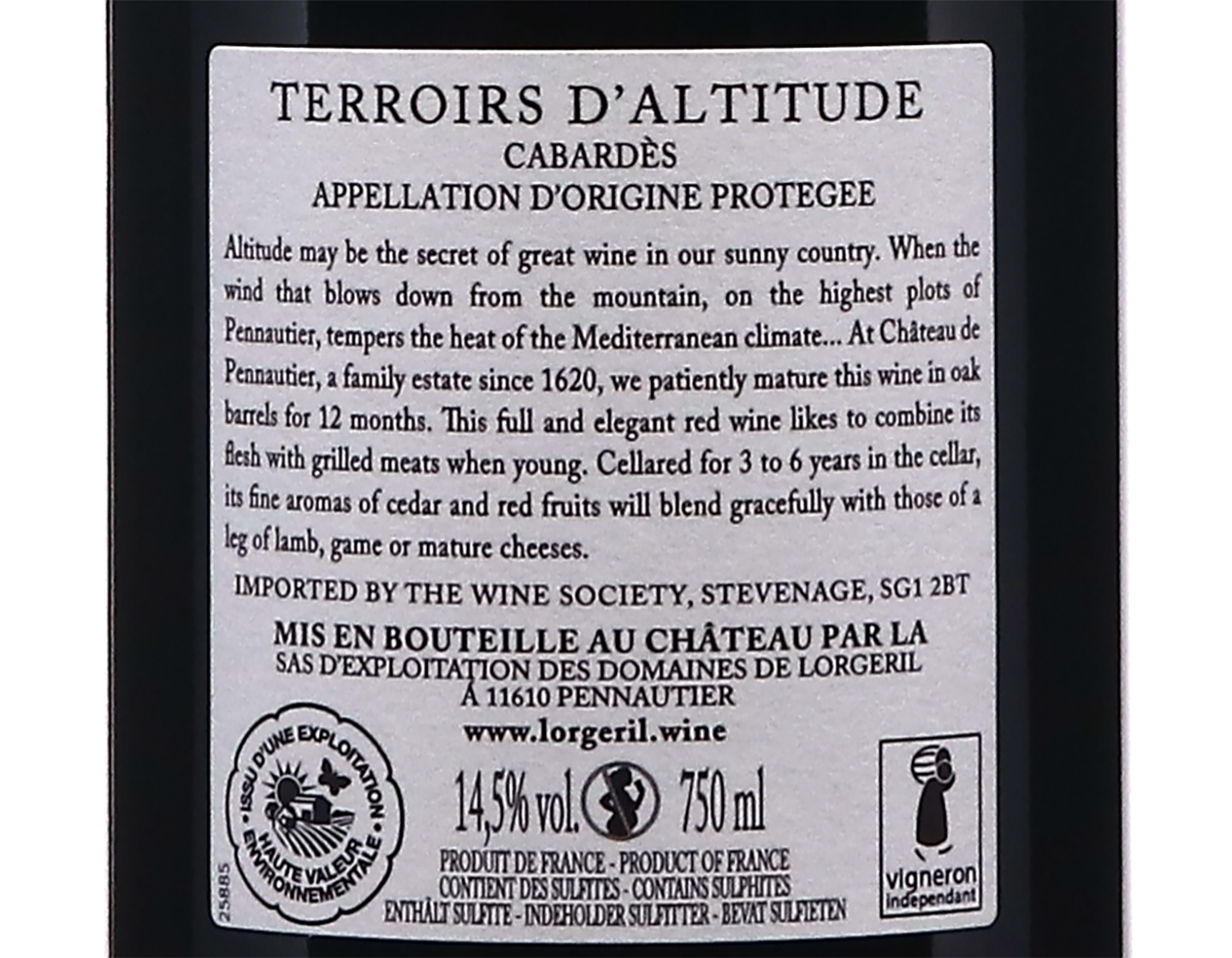 Cabardès Terroirs d'Altitude, Château de Pennautier 2019