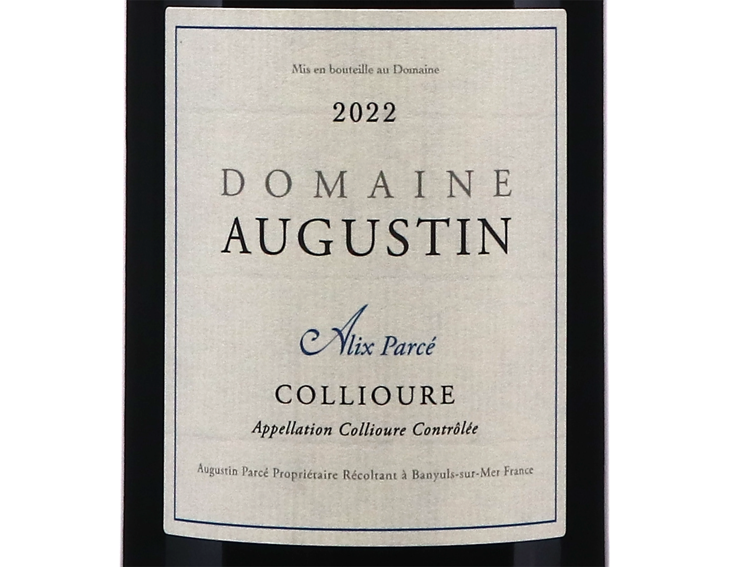 Collioure Rouge Alix Parce Freres 2022