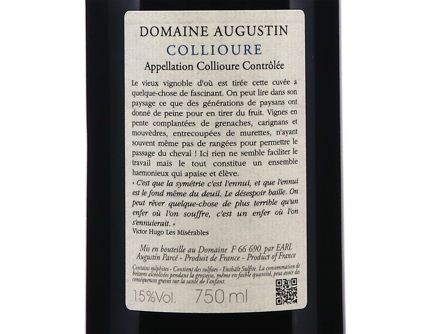 Collioure Rouge Alix Parce Freres 2022