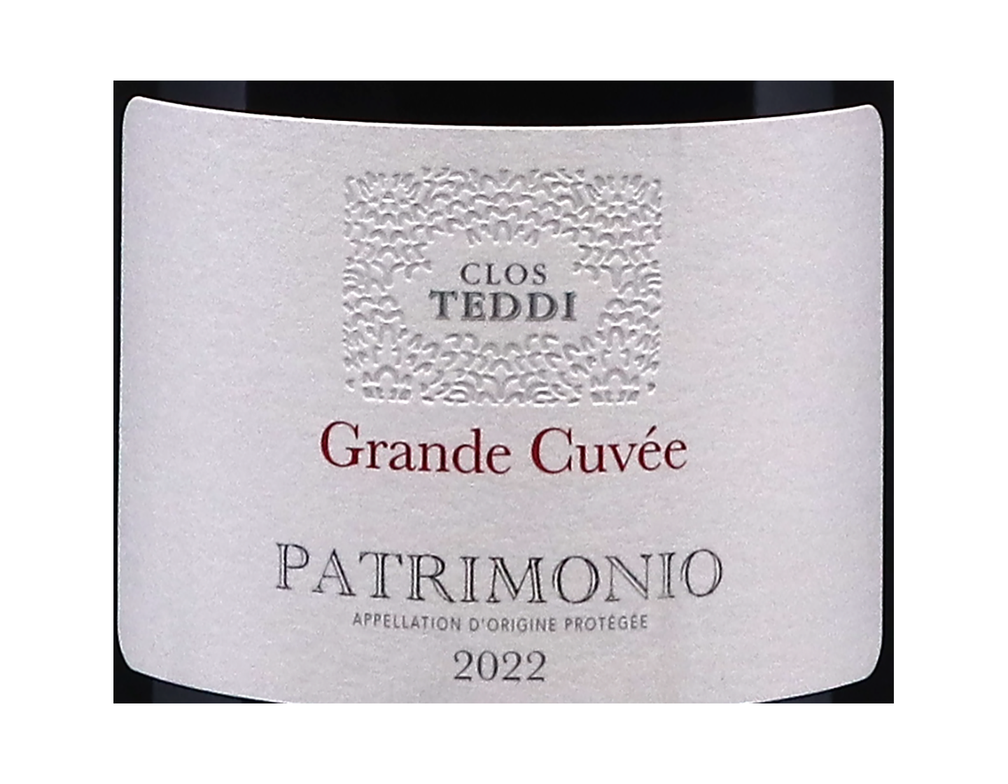 Patrimonio Rouge Grande cuvee Clos Teddi 2022
