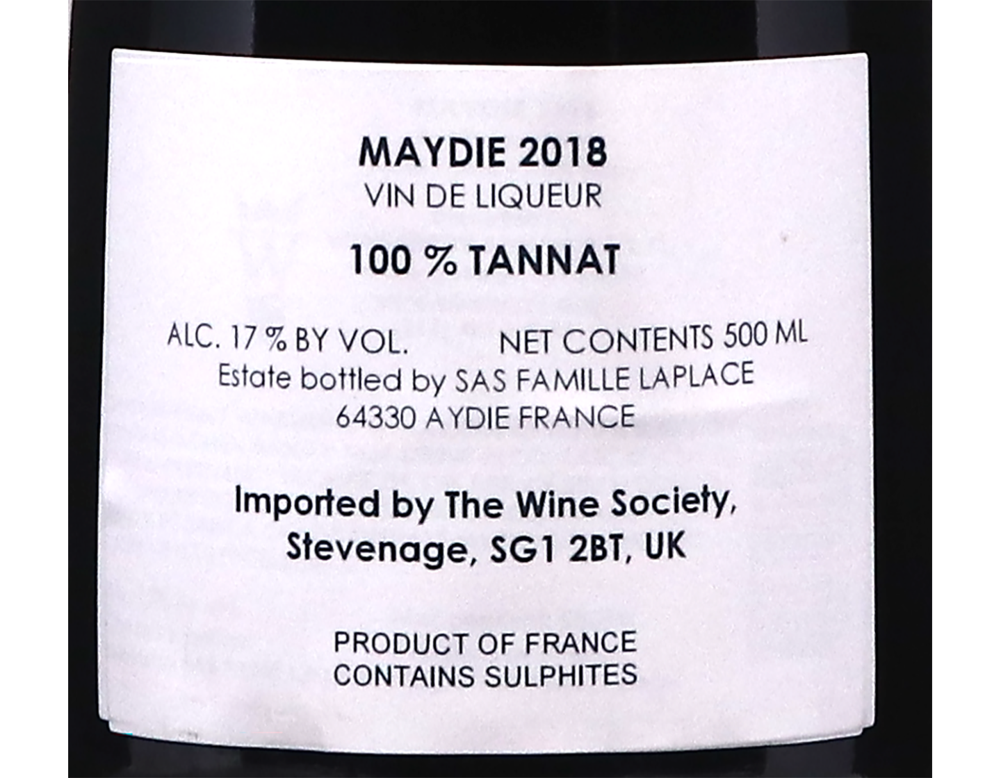 Maydie Tannat 2018 50cl