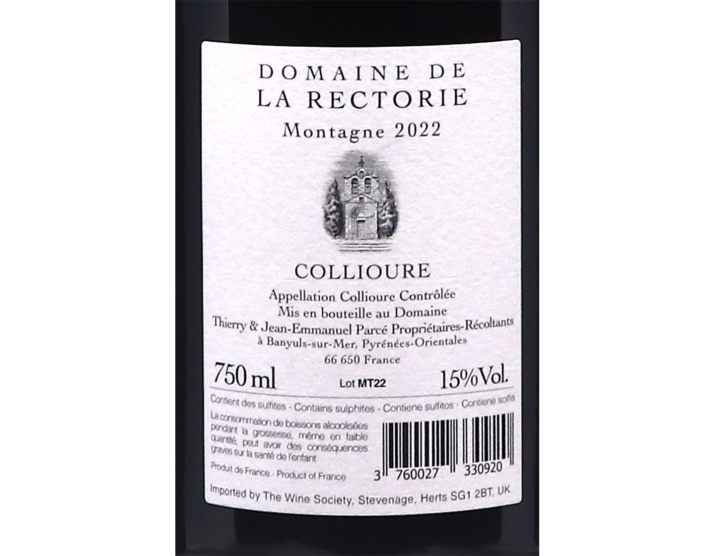 Collioure Cote Montagne Dom de la Rectorie 2022