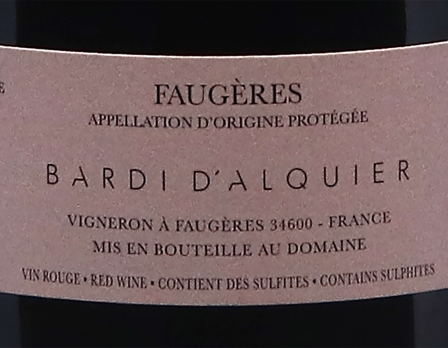 Faugeres Les Bastides Domaine Bardi dAlquier 2022