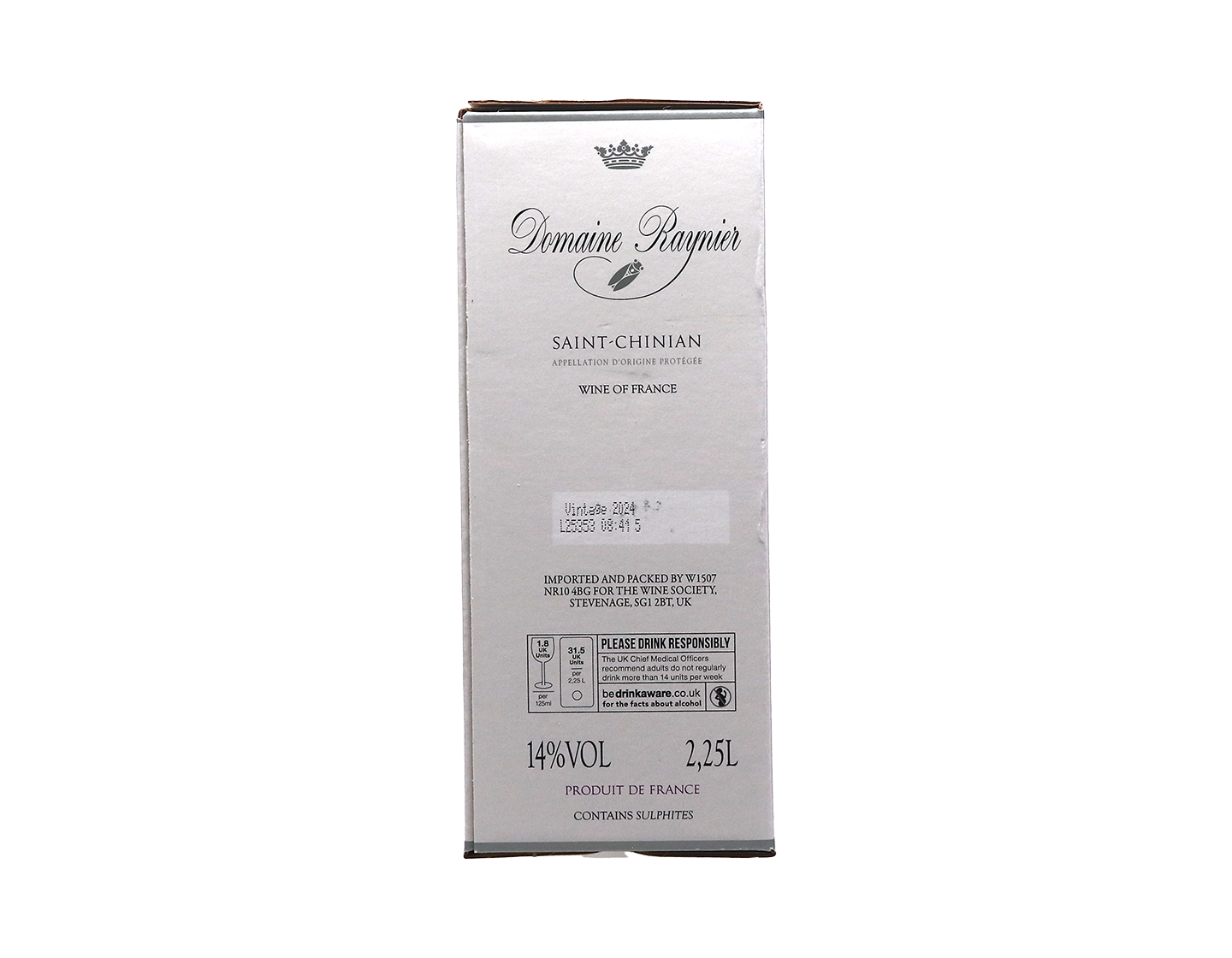 Saint-Chinian, Domaine Raynier 2024 Bag-in-Box (2.25 litre)