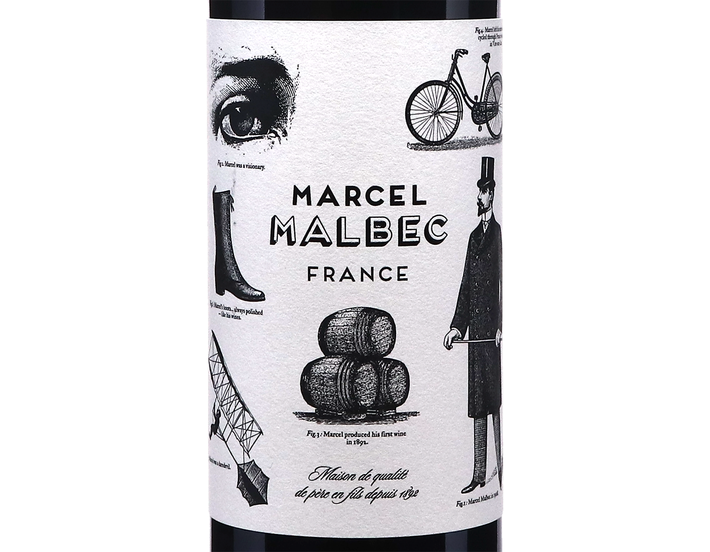 Marcel Malbec, du Cèdre, Vin de France 2023