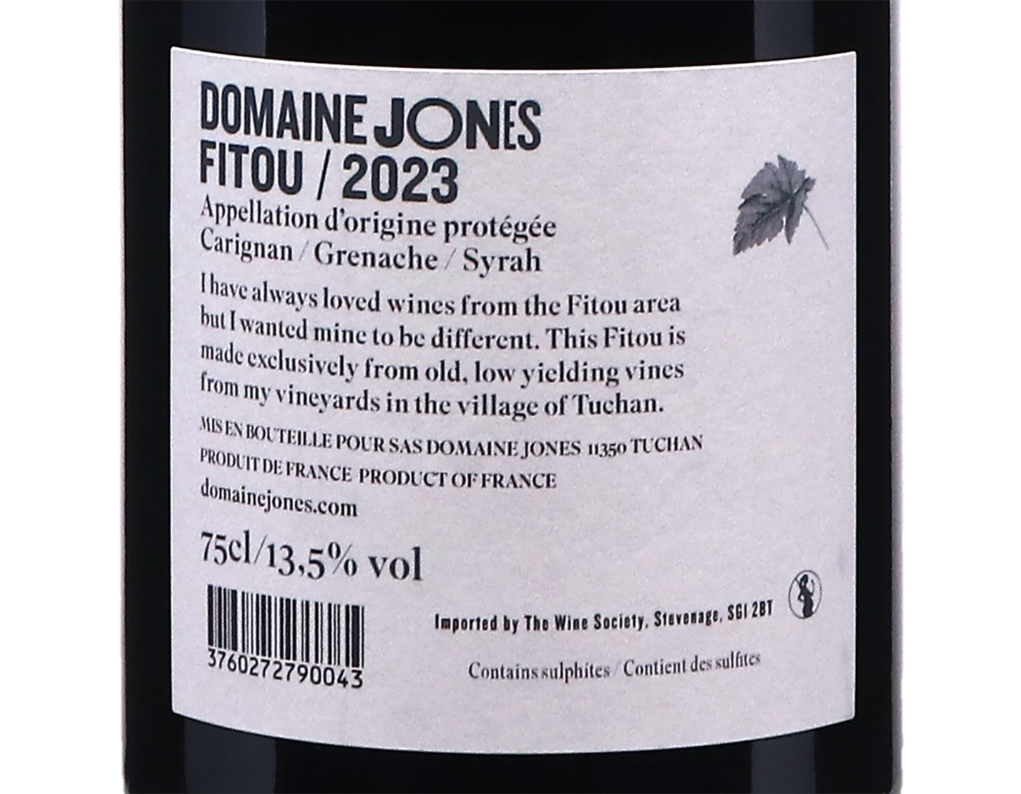 Fitou Old Vines Domaine Jones 2023