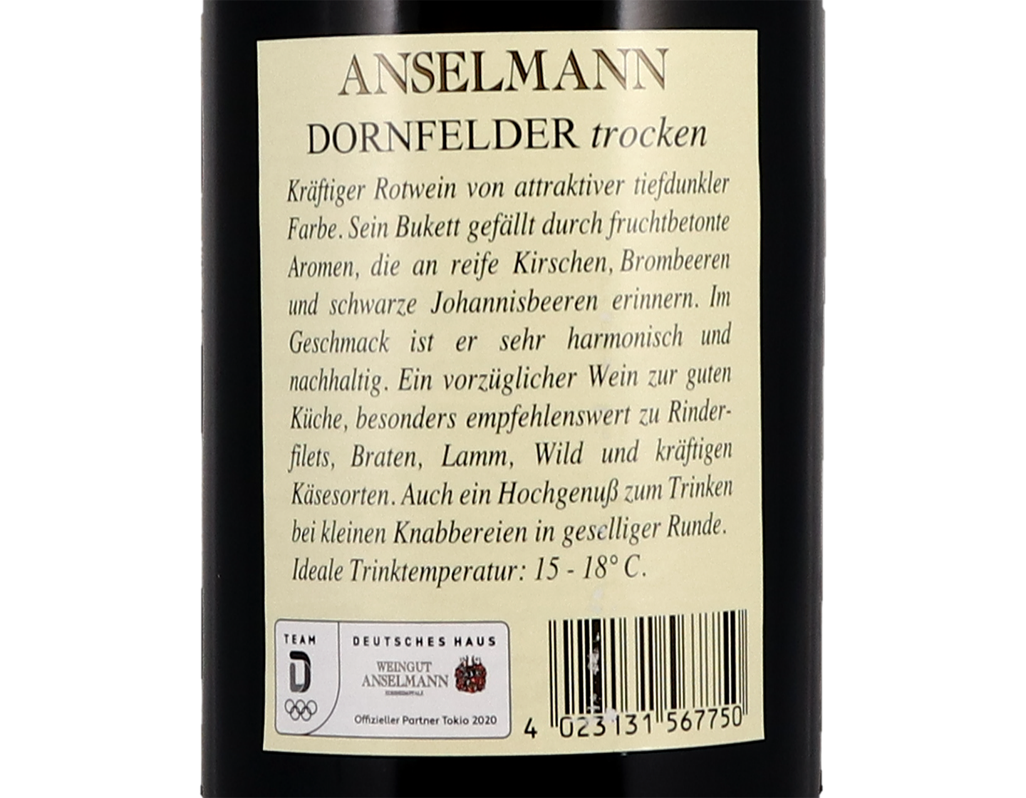 Anselmann Dornfelder 2020
