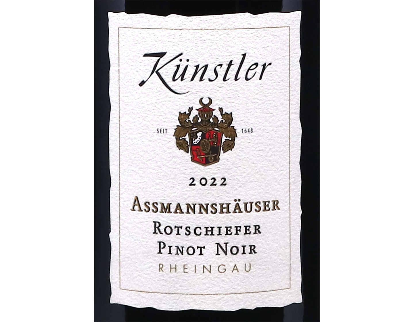 Assmannshauser Rotschiefer Pinot Noir Kunstler 2022