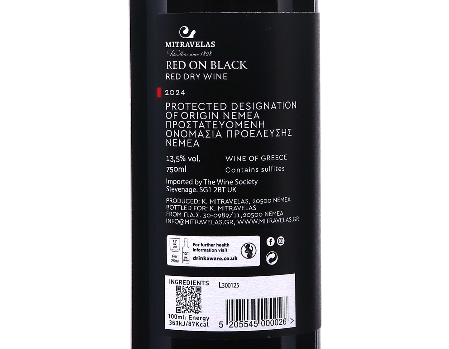 Mitravelas 'Red on Black' Agiorgitiko 2024