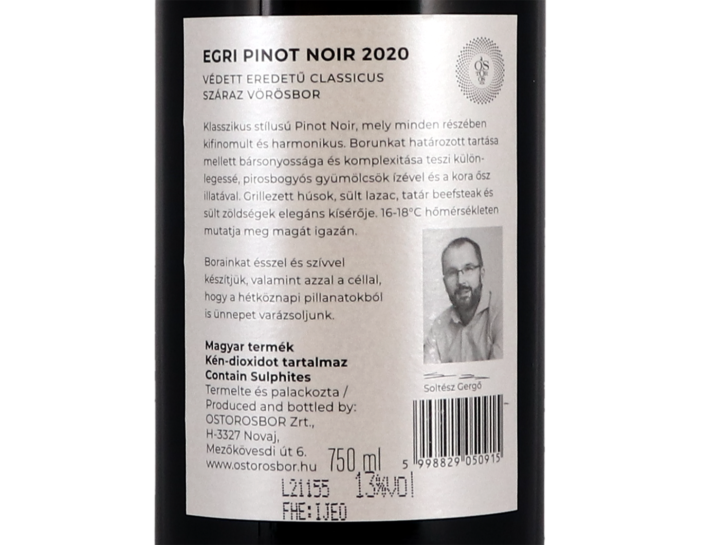 Pinot Noir Ostoros 2020