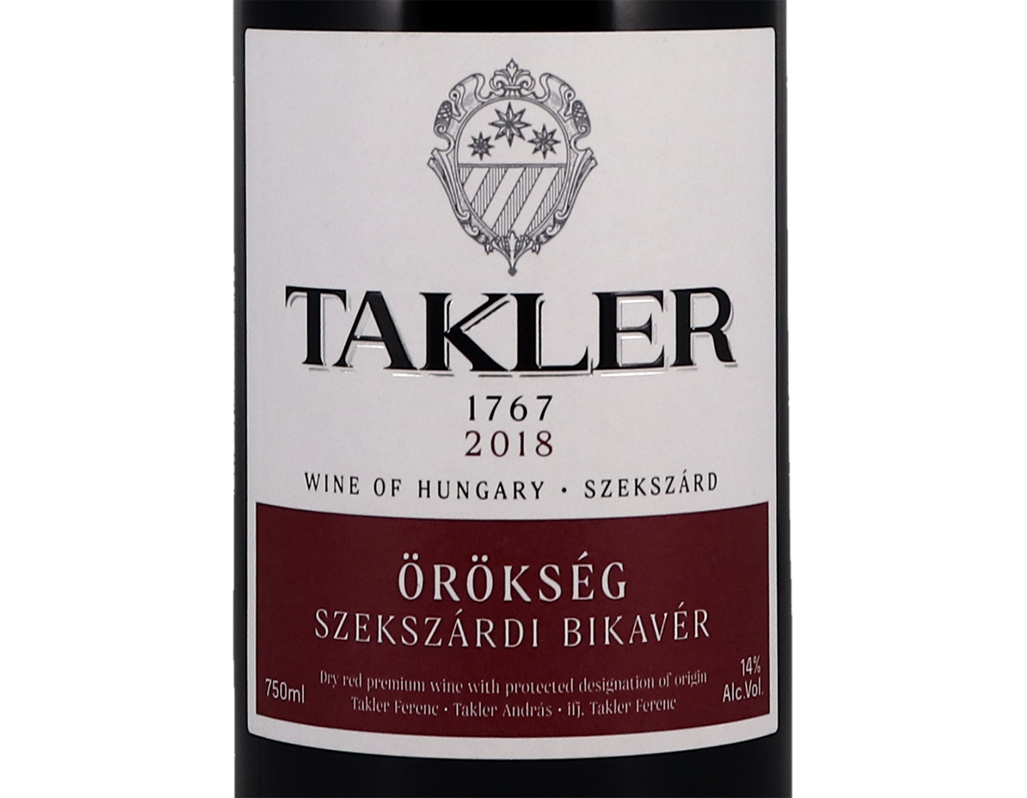 Orokseg Heritage Bikaver Takler 2018