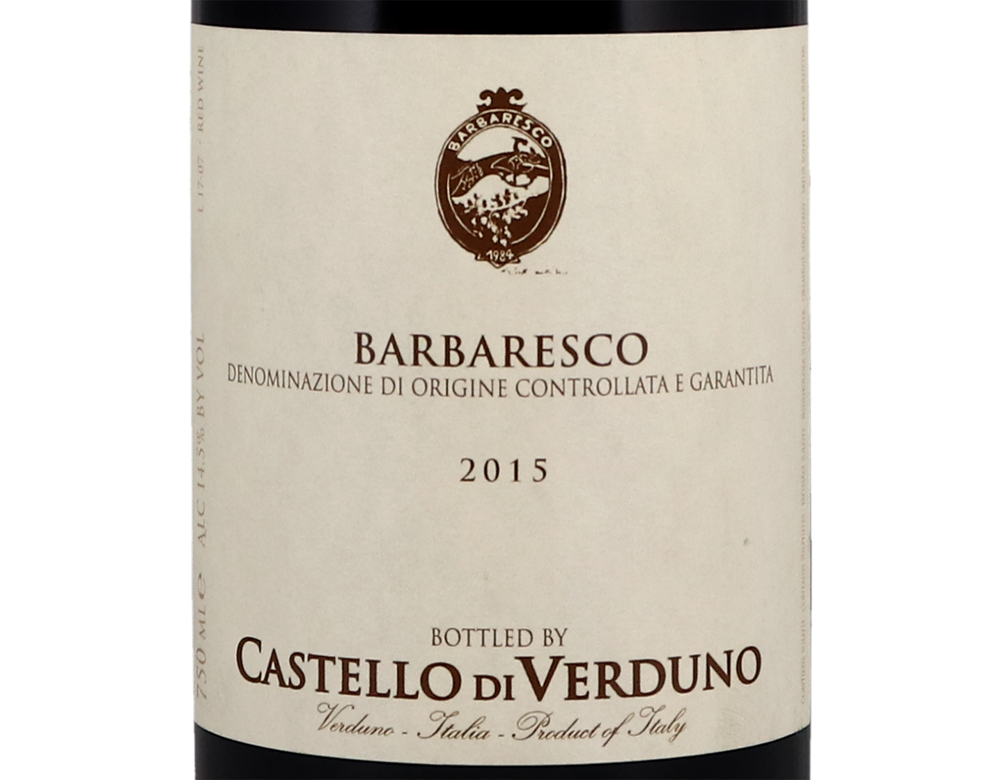 Barbaresco Castello di Verduno 2015
