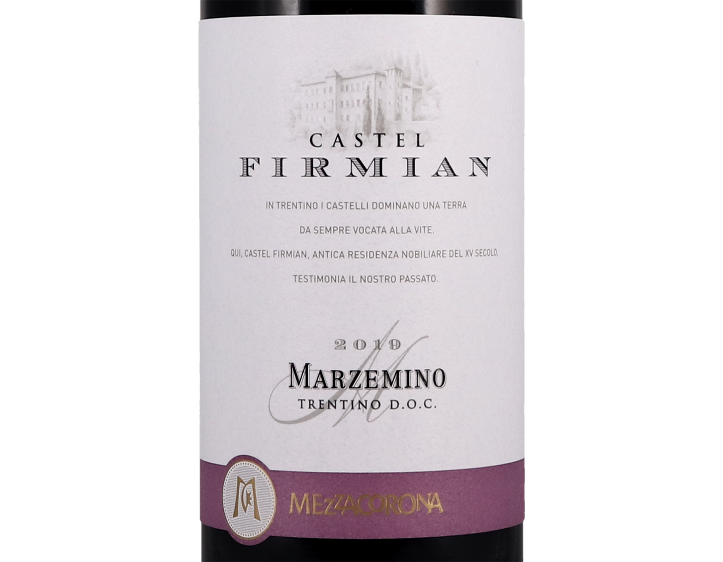 Marzemino Trentino Castel Firmian 2019