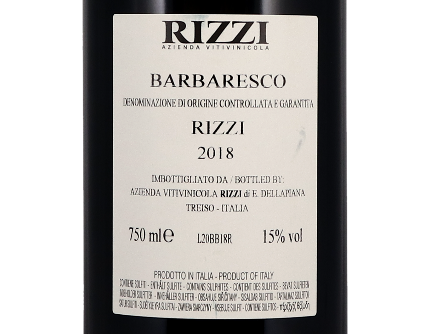 Barbaresco, Rizzi 2018