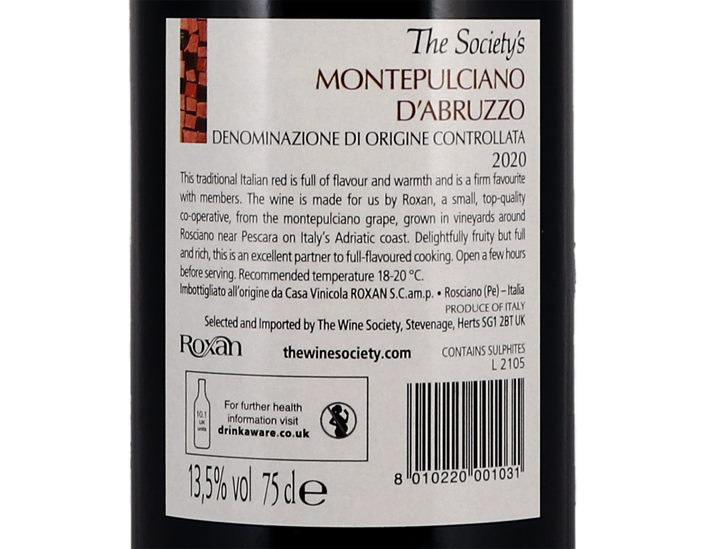 The Society's Montepulciano d'Abruzzo 2020