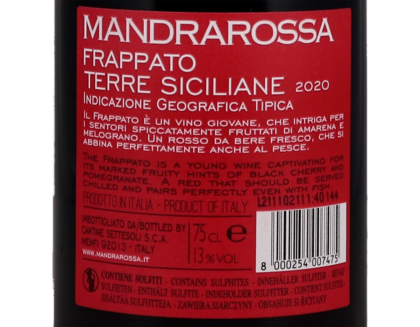 Frappato Mandrarossa 2020