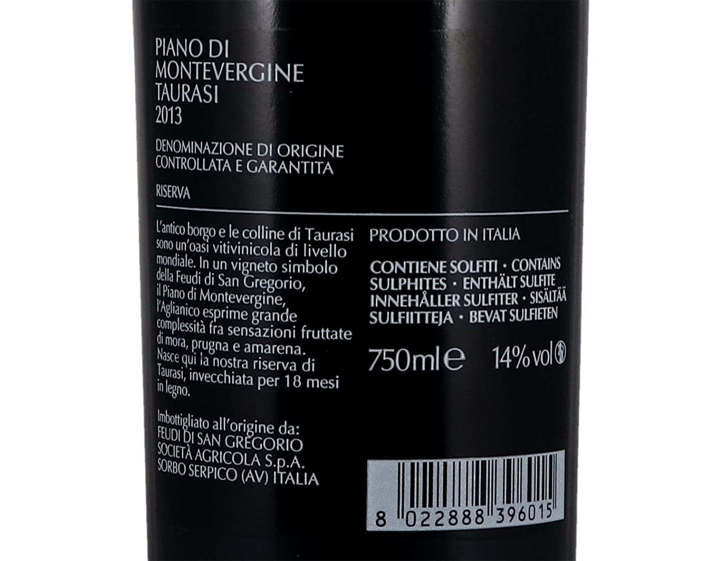 Taurasi Riserva Piano di Montevergine Feudi di San Gregorio 2013