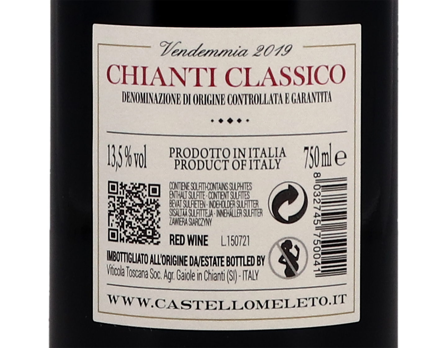 Chianti Classico Castello di Meleto 2019