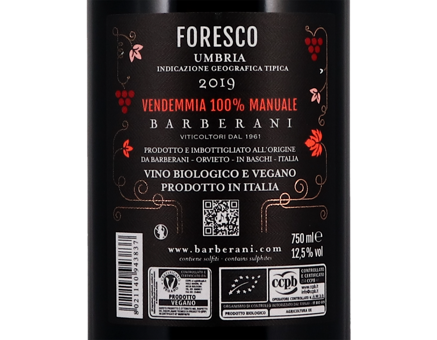 Foresco Umbria, Barberani 2019