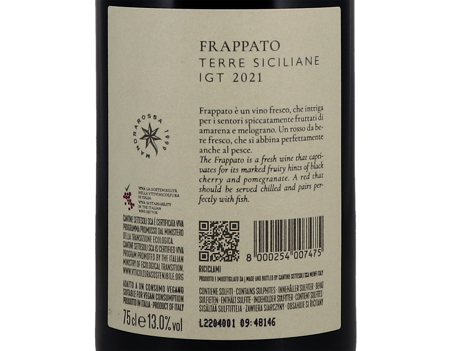 Frappato, Terre Sicilia, Mandrarossa 2021