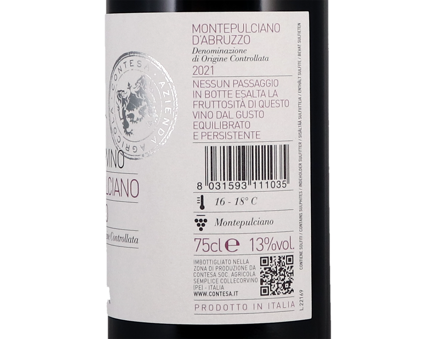 Montepulciano d'Abruzzo Vigna Corvino 2021