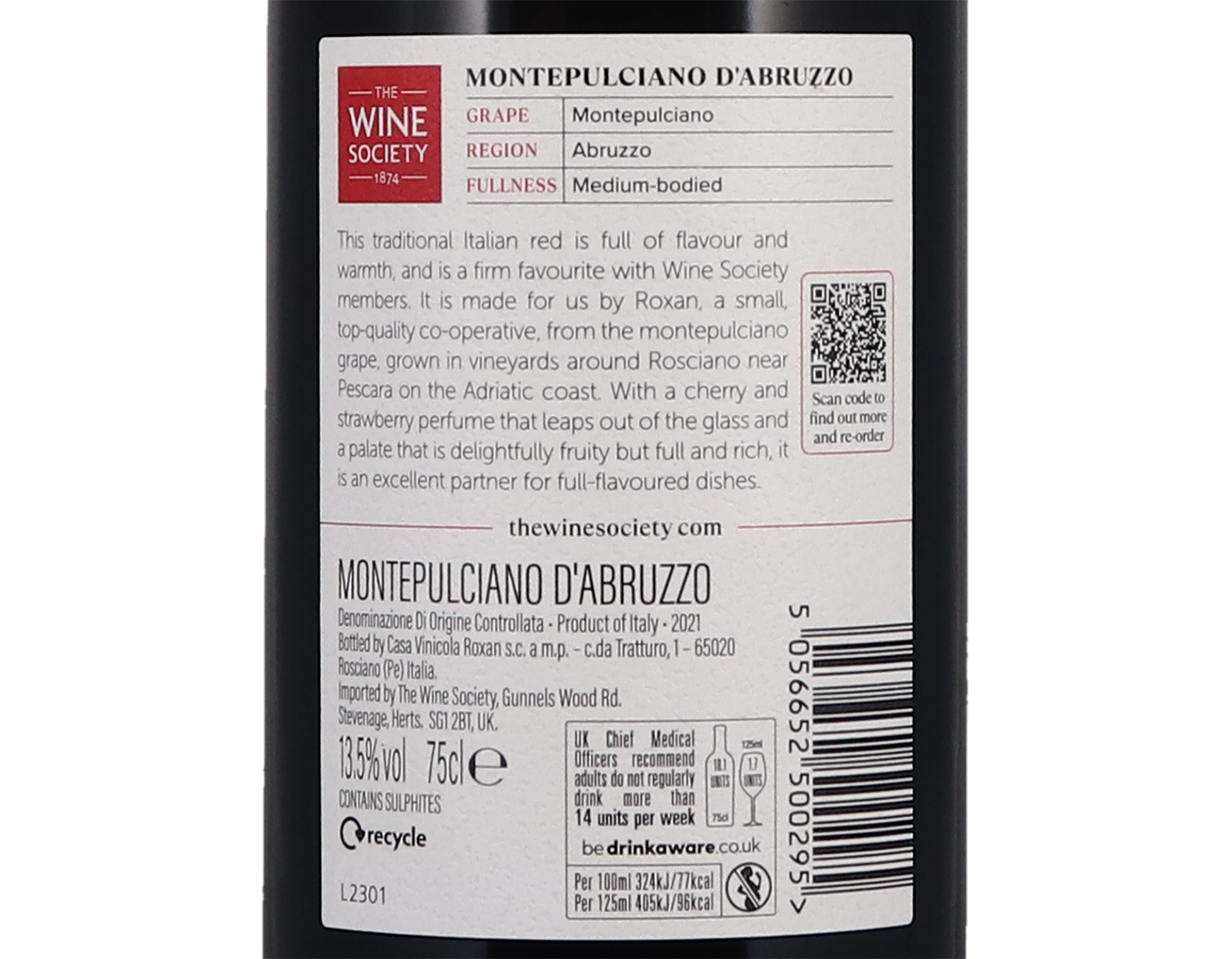 The Society's Montepulciano d'Abruzzo 2021