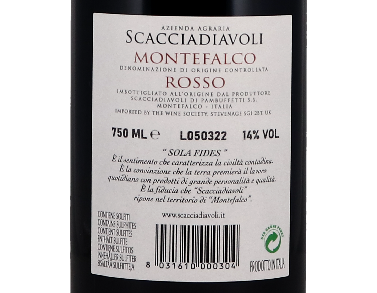 Montefalco Rosso Scacciadiavoli 2020