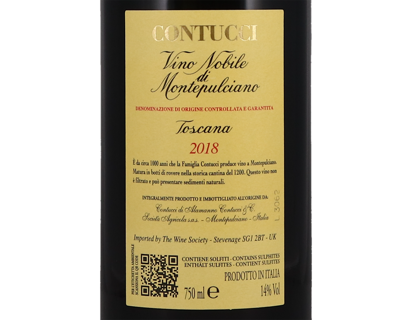 Vino Nobile di Montepulciano Contucci 2018