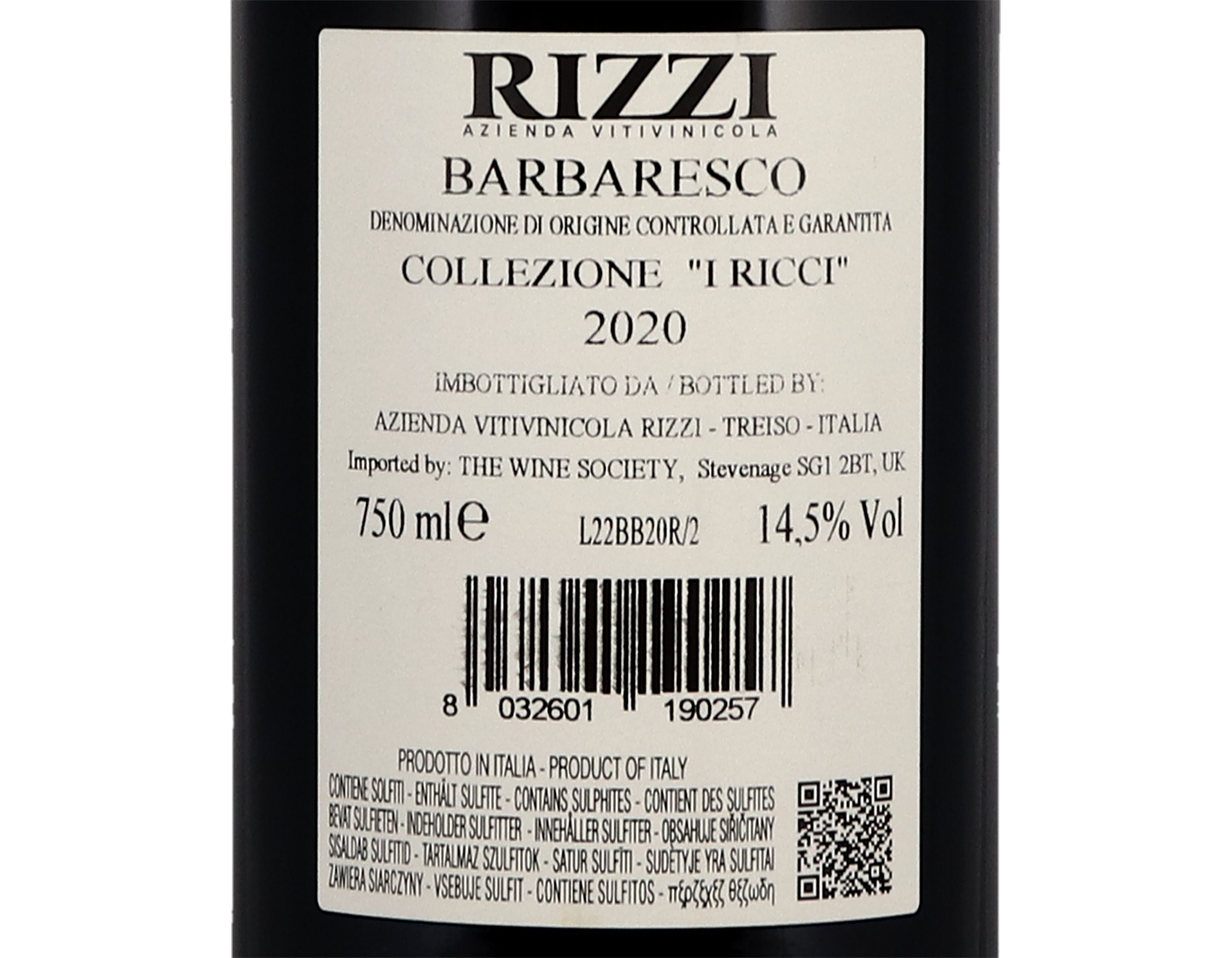 Rizzi I Ricci Barbaresco 2020
