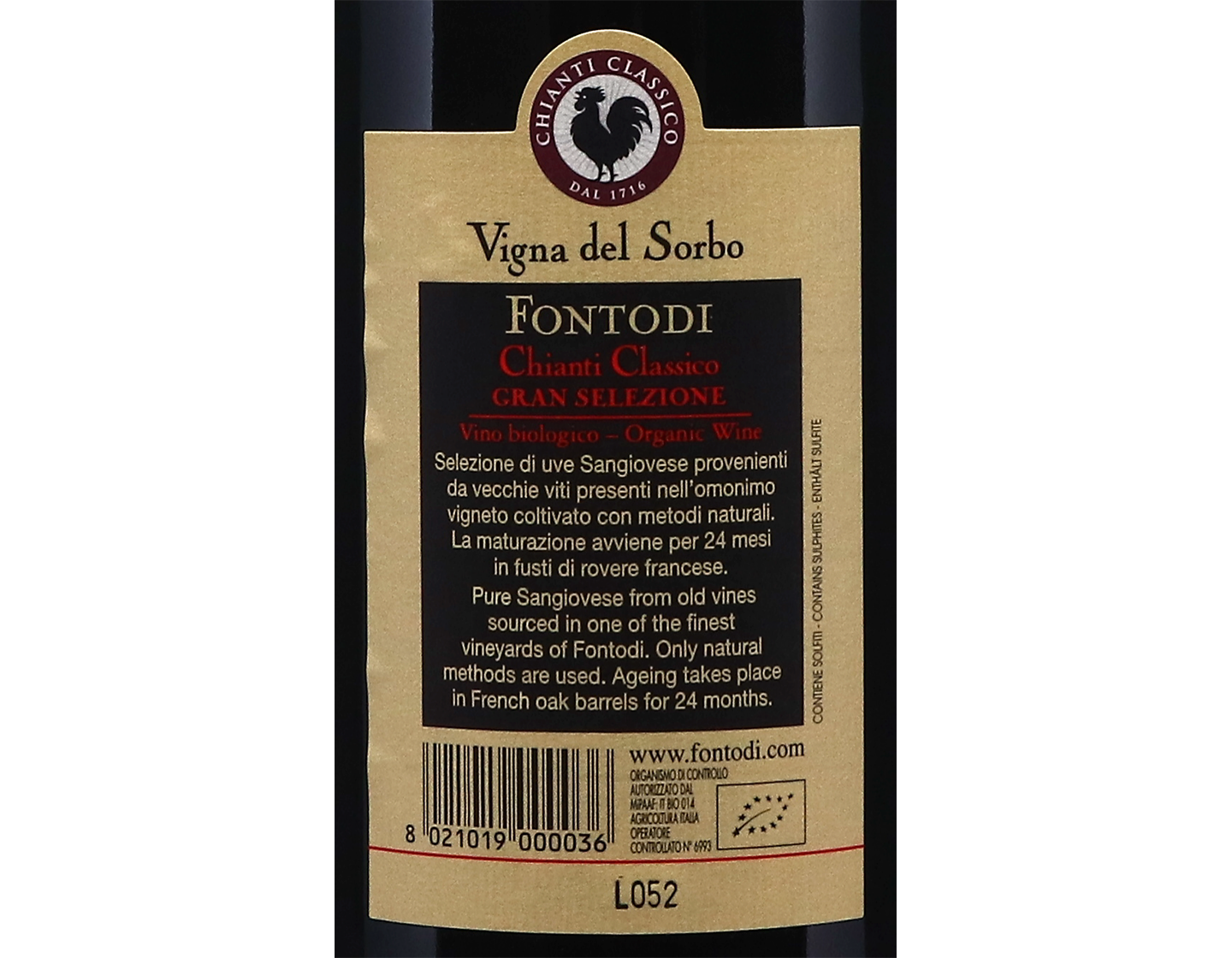Chianti Classico Gran Selezione Vigna del Sorbo Fontodi 2019 ORGANIC