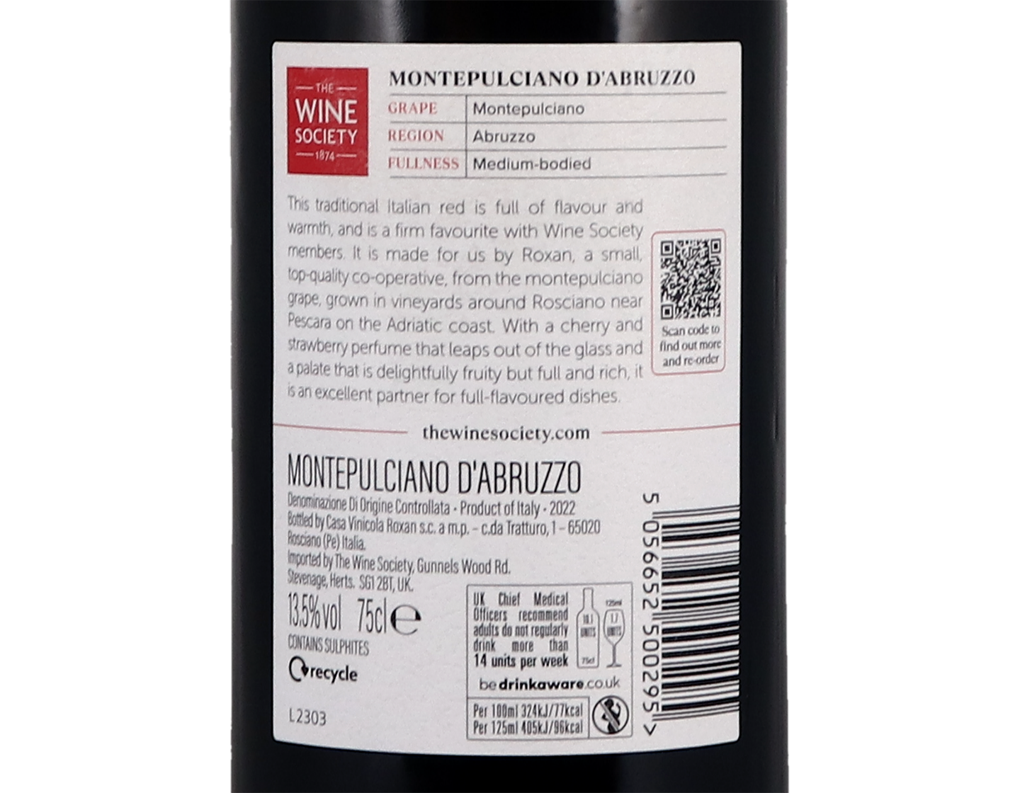 The Society's Montepulciano d'Abruzzo 2022