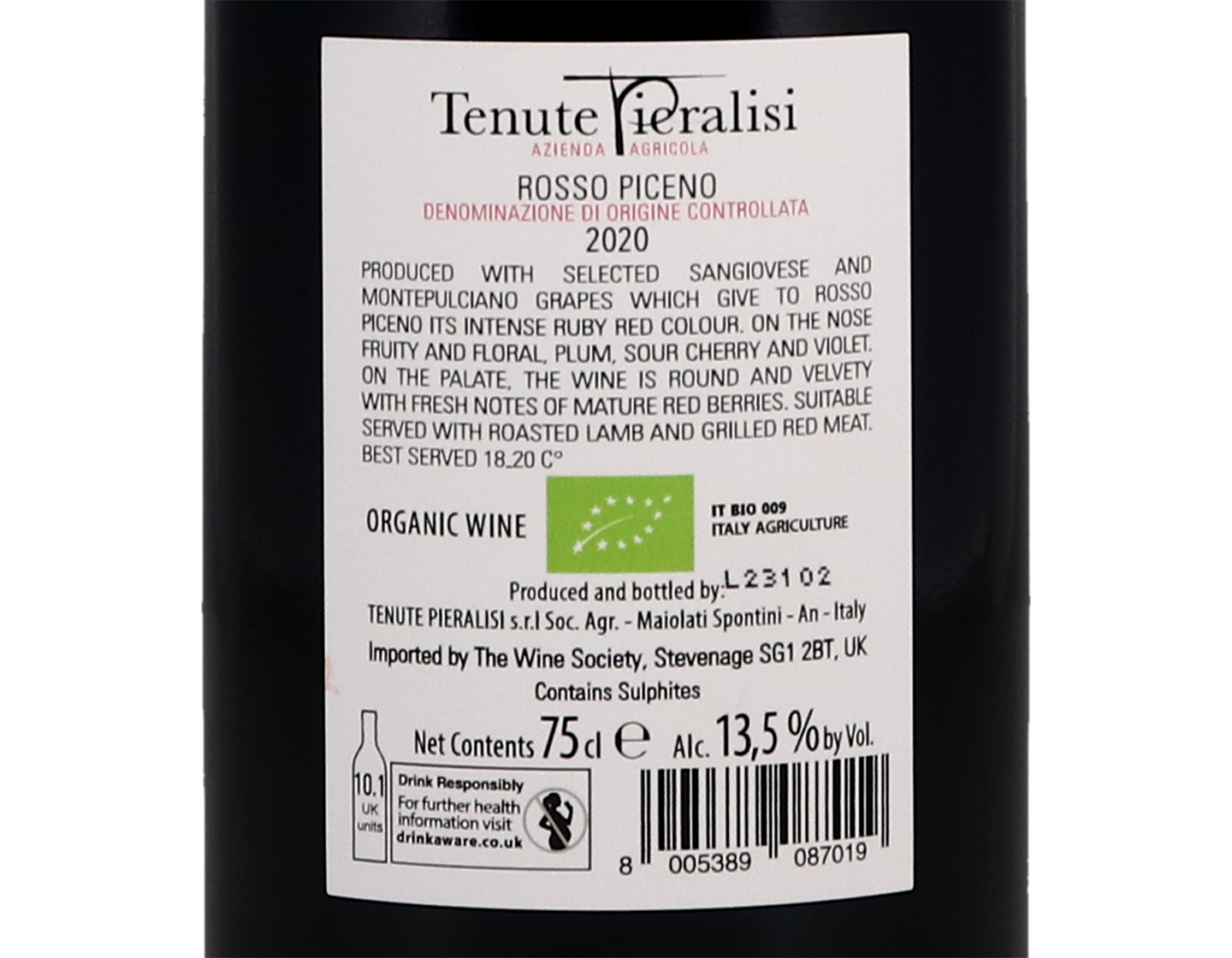 Rosso Piceno Tenute Pieralisi 2020