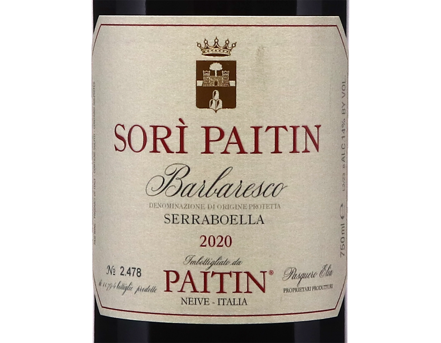 Barbaresco Sori Paitin Paitin 2020