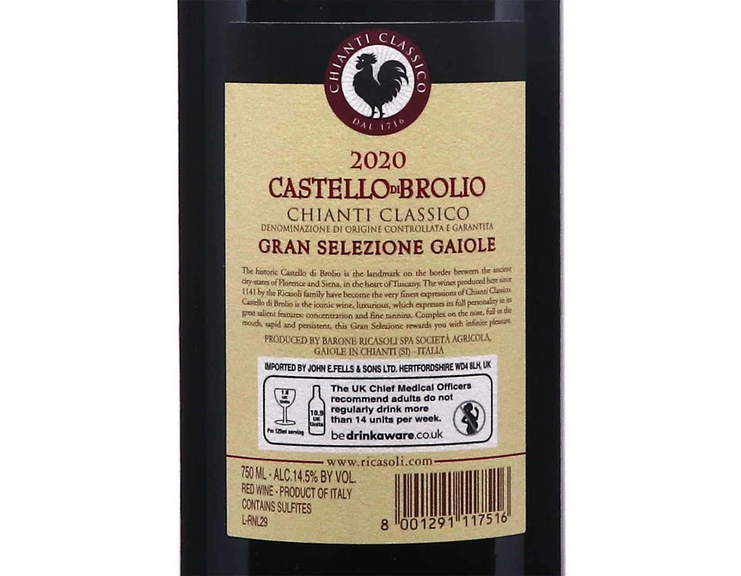 Chianti Classico Gran Selezione Castello di Brolio 2020