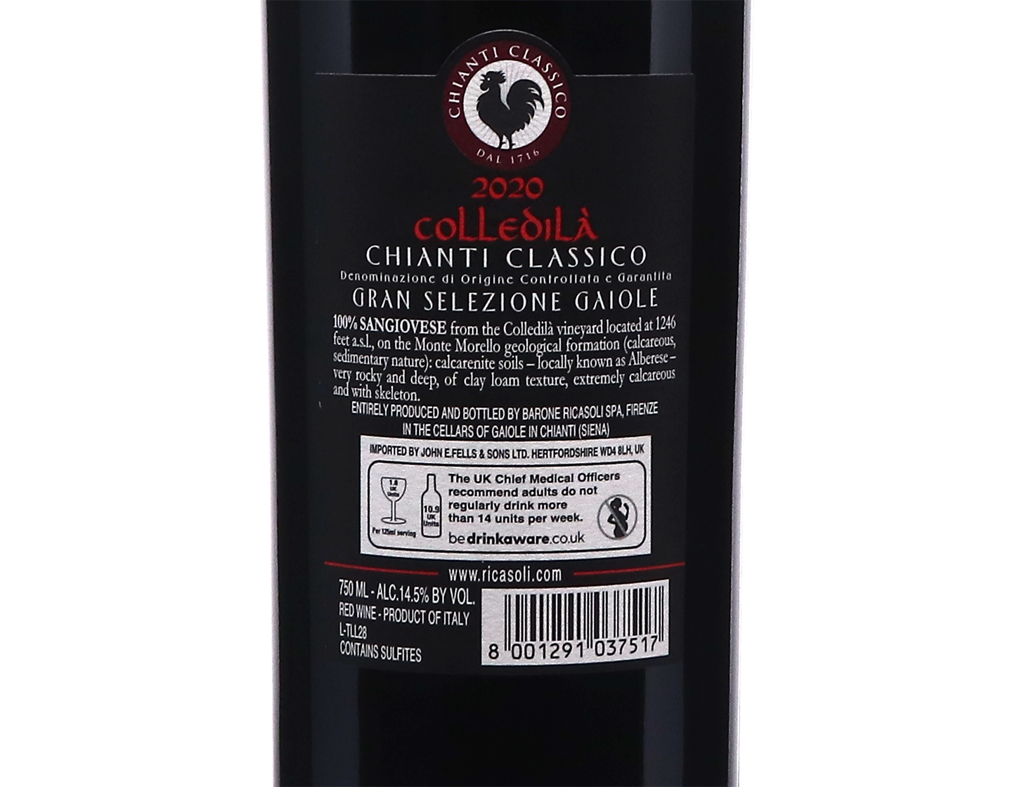 Barone Ricasoli Colledilà, Chianti Classico Gran Selezione 2020