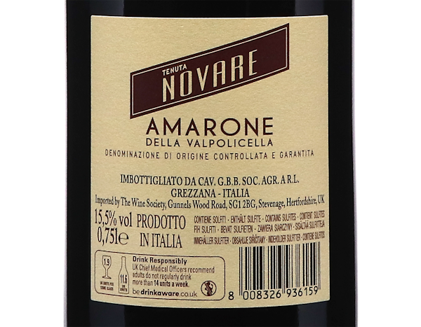 Amarone della Valpolicella, Tenuta Novare 2021