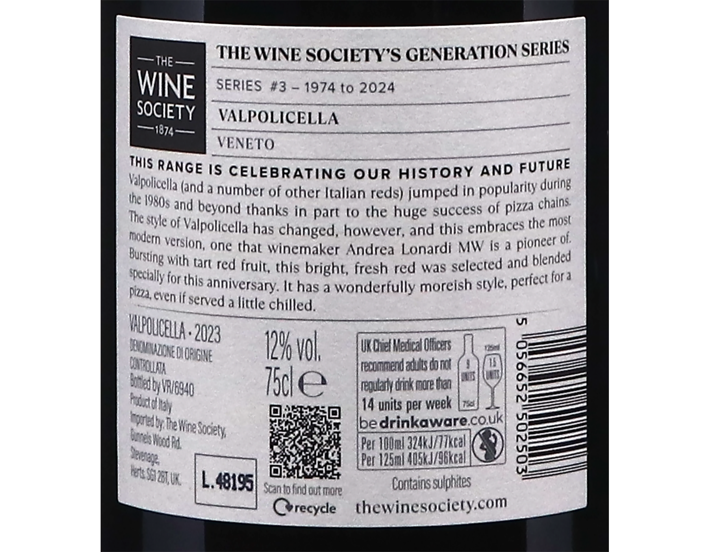 The Wine Societys Generation Series Valpolicella 2023