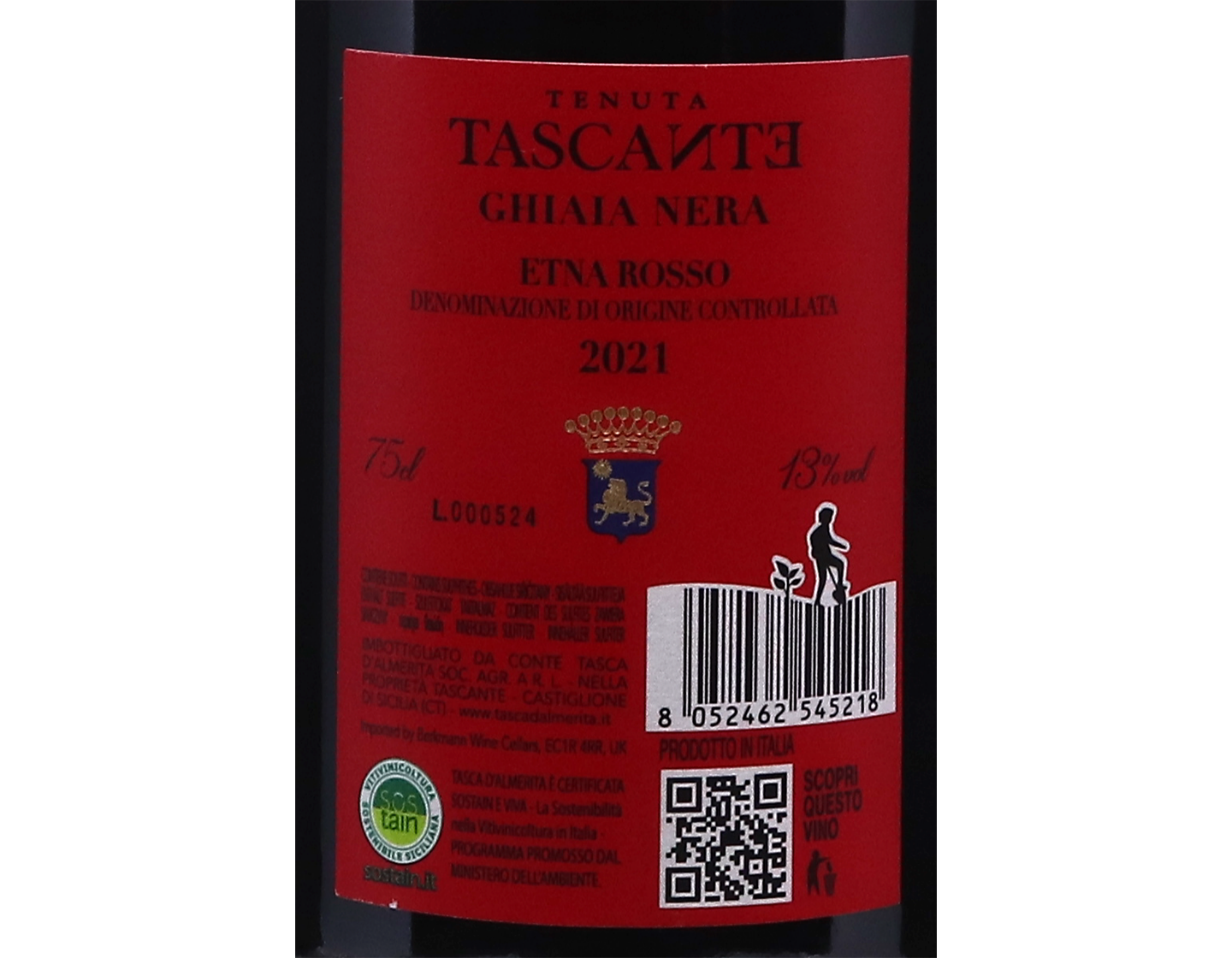 Etna Rosso Tascante Ghiaia Nera 2021