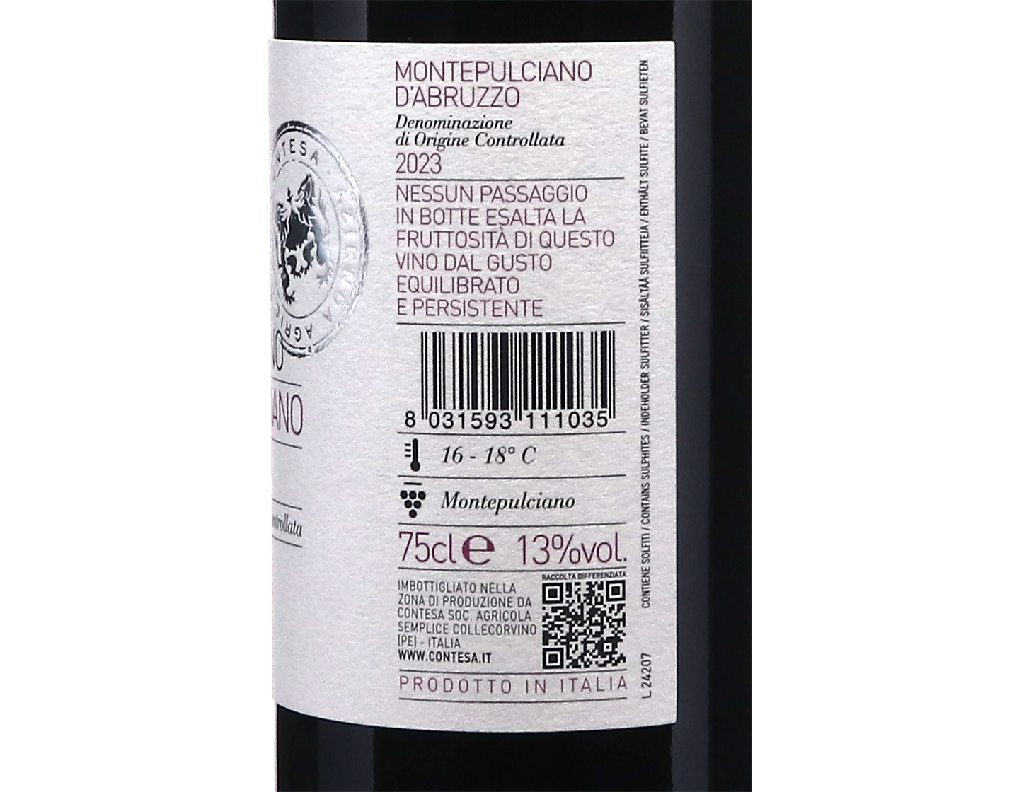 Montepulciano dAbruzzo Vigna Corvino 2023
