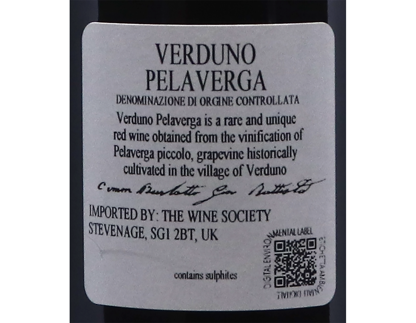 Verduno Pelaverga GB Burlotto 2023