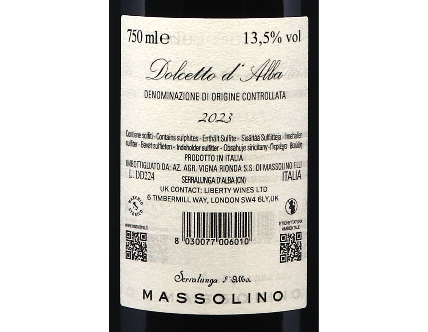 Dolcetto d'Alba Massolino 2023