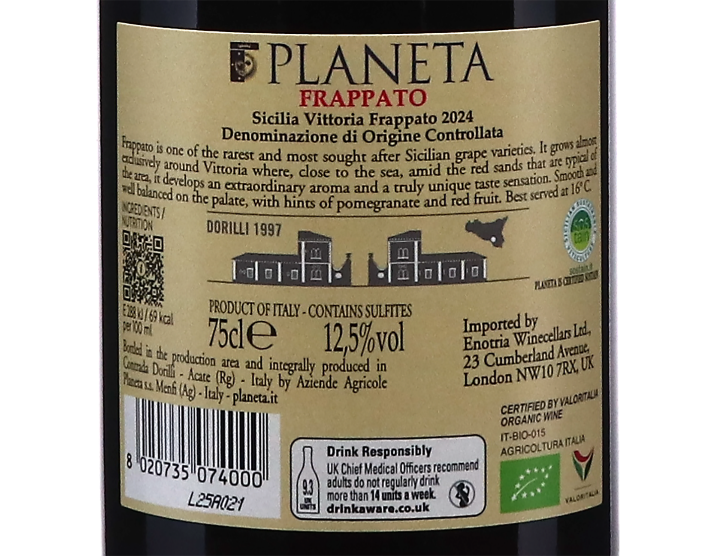 Frappato Vittoria, Planeta 2024