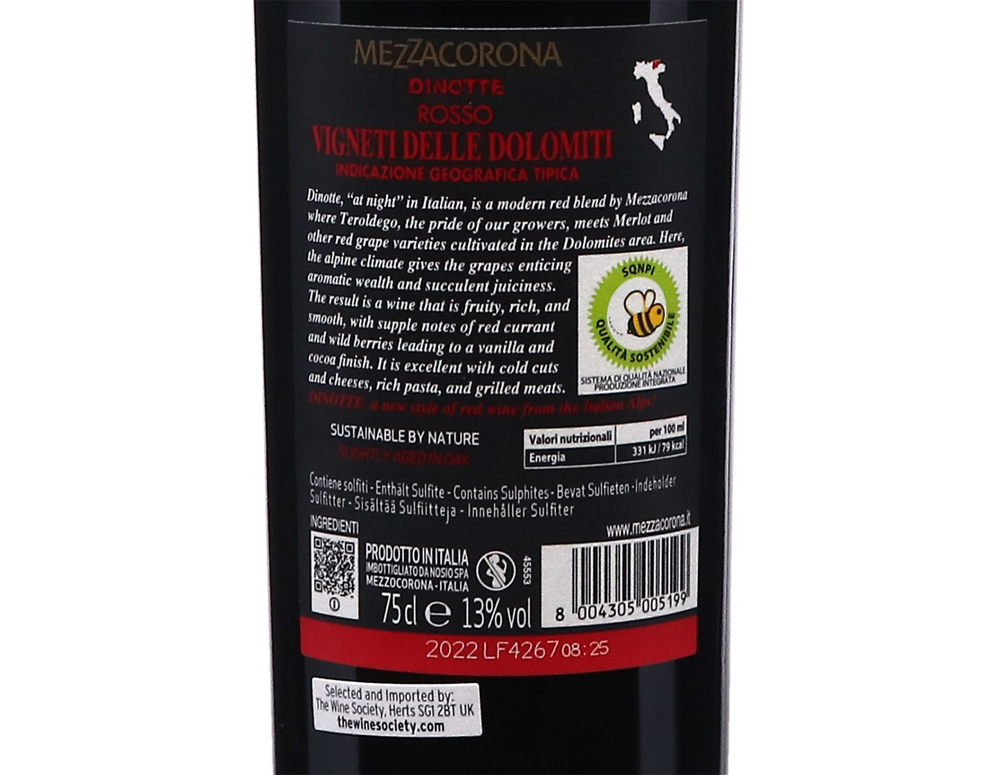Dinotte Rosso Vigneti Delle Dolomiti 2022