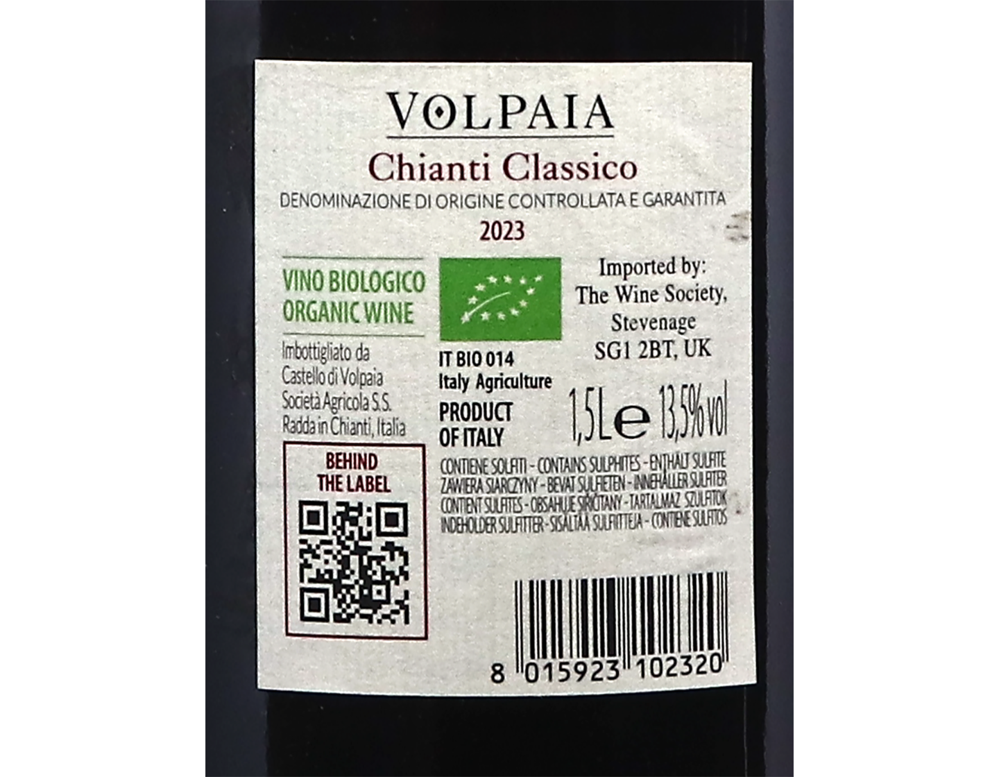 Magnum of Chianti Classico, Volpaia 2023