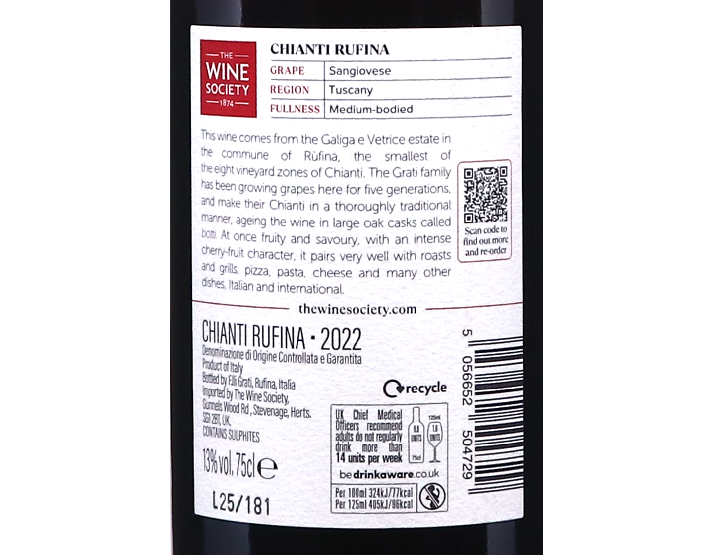 The Society's Chianti Rufina 2022
