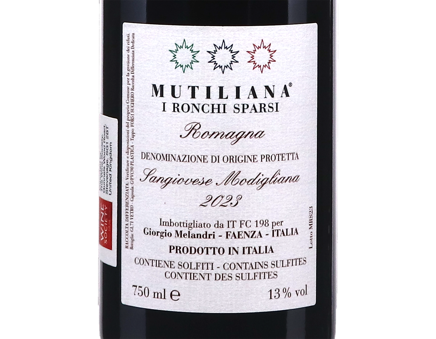 Romagna Sangiovese Modigliana, Mutiliana 'I Ronchi Sparsi' 2023
