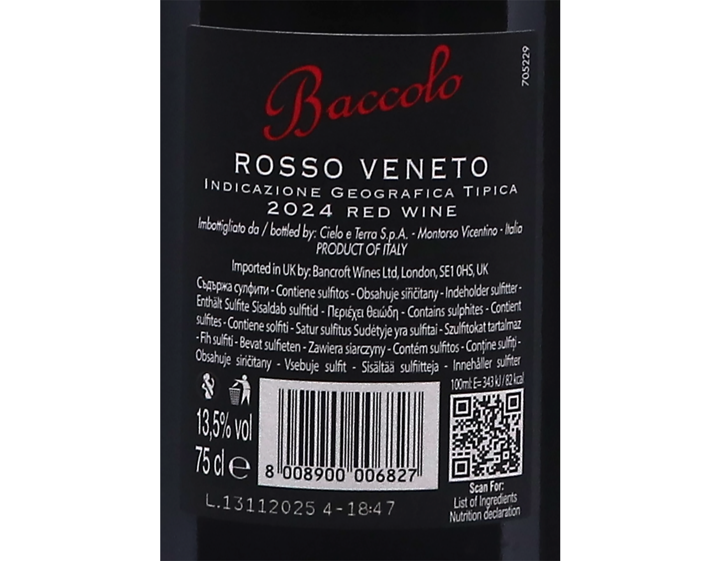 Baccolo Appassimento Rosso Veneto 2024